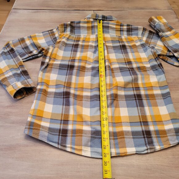 Eddie Bauer Classic Fit Men's Plaid Flannel Button-up Shirt Size TL 100% Cotton - Picture 7 of 9